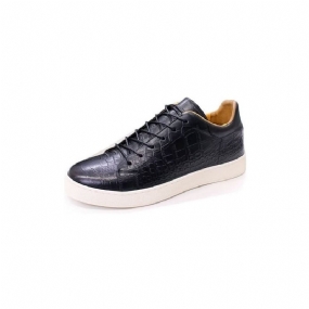 Pánska Obuv Pre Voľný Čas Crocodile Leather Chic Croc Textúra