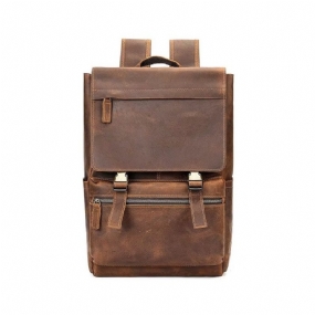 Pánske Batohy Z Hovädzej Kože Business Travel Computer Backpack