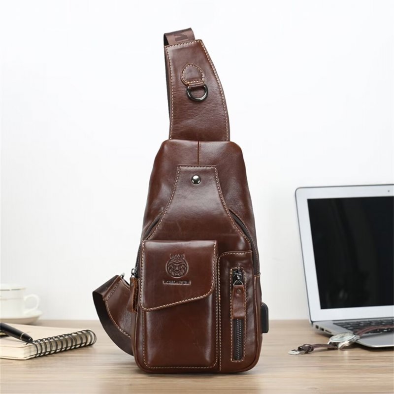Pánske Kabelky Cez Rameno Urban Navigator Leather Tote - Čierna