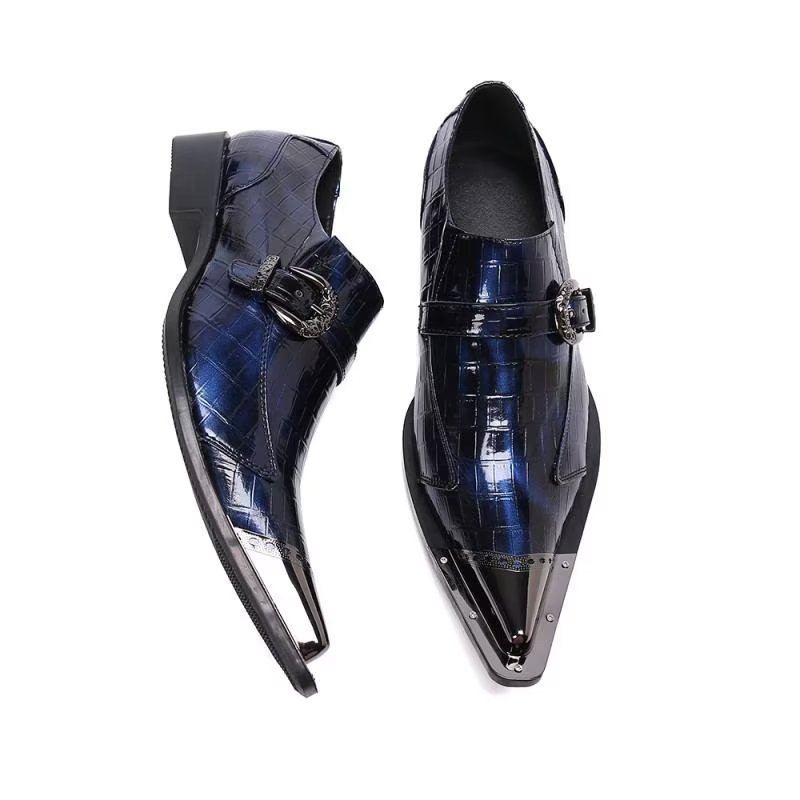Pánske Mokasíny Luxusné Nazúvacie Croc Leather - Modrá