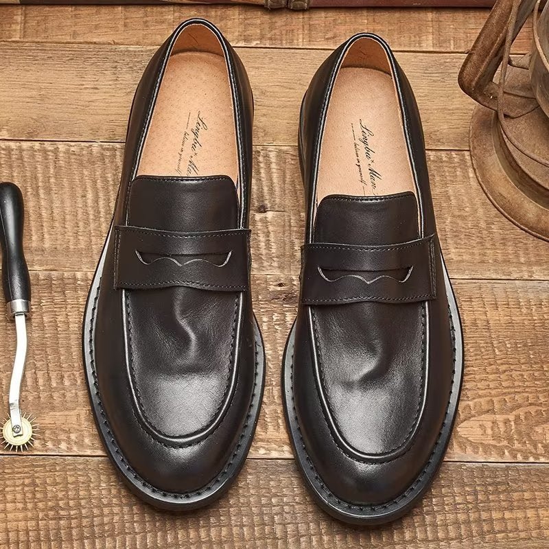 Pánske Mokasíny Modish Slip On Penny - Čierna