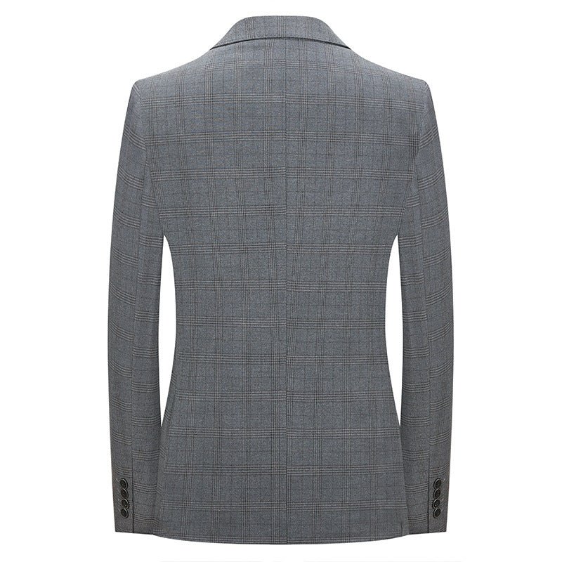Pánske Obleky Double Breasted Skinny Suit - Šedá
