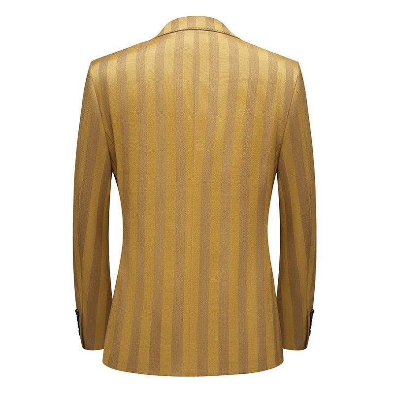 Pánske Obleky Skinny Fit High Top Suit - Žltá