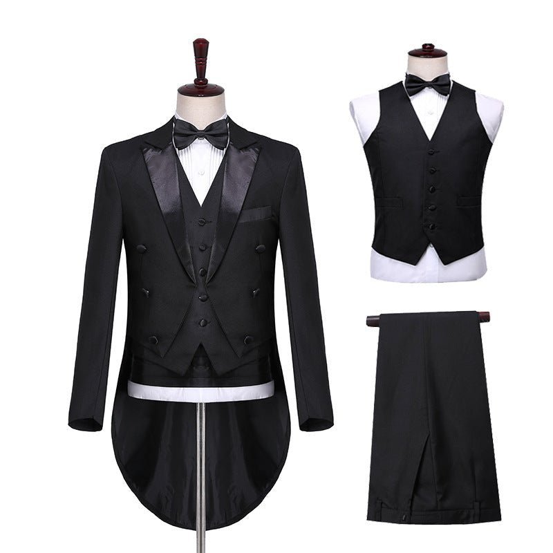 Pánske Obleky Skinny Zipper Fly 3-dielny Oblek