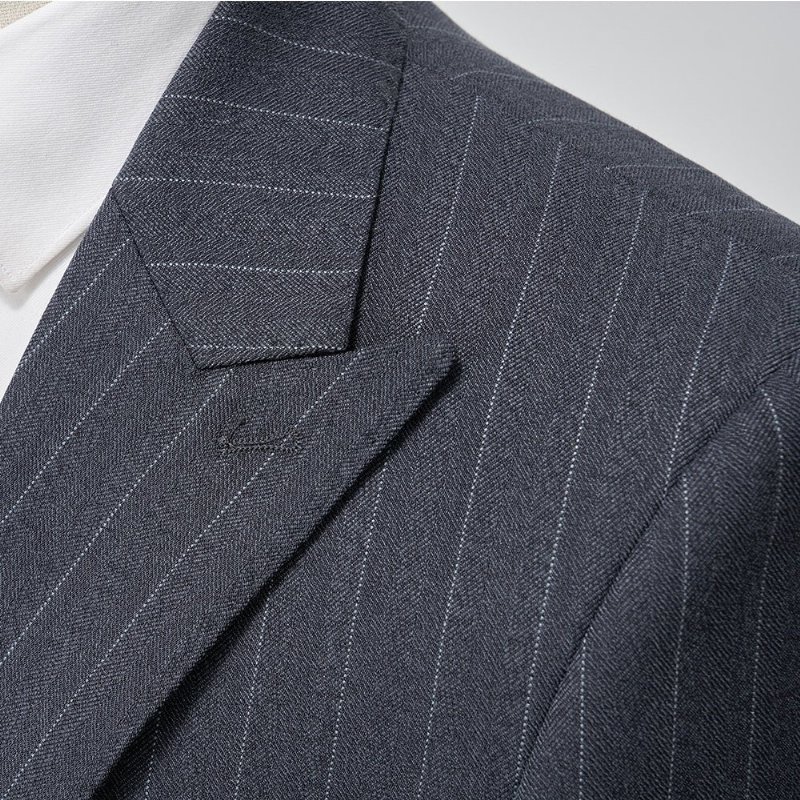 Pánske Obleky Skinny Zipper Fly 3-dielny Oblek - Šedá