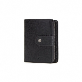 Pánske Peňaženky Rfid Short Zipper Clutch Wallet