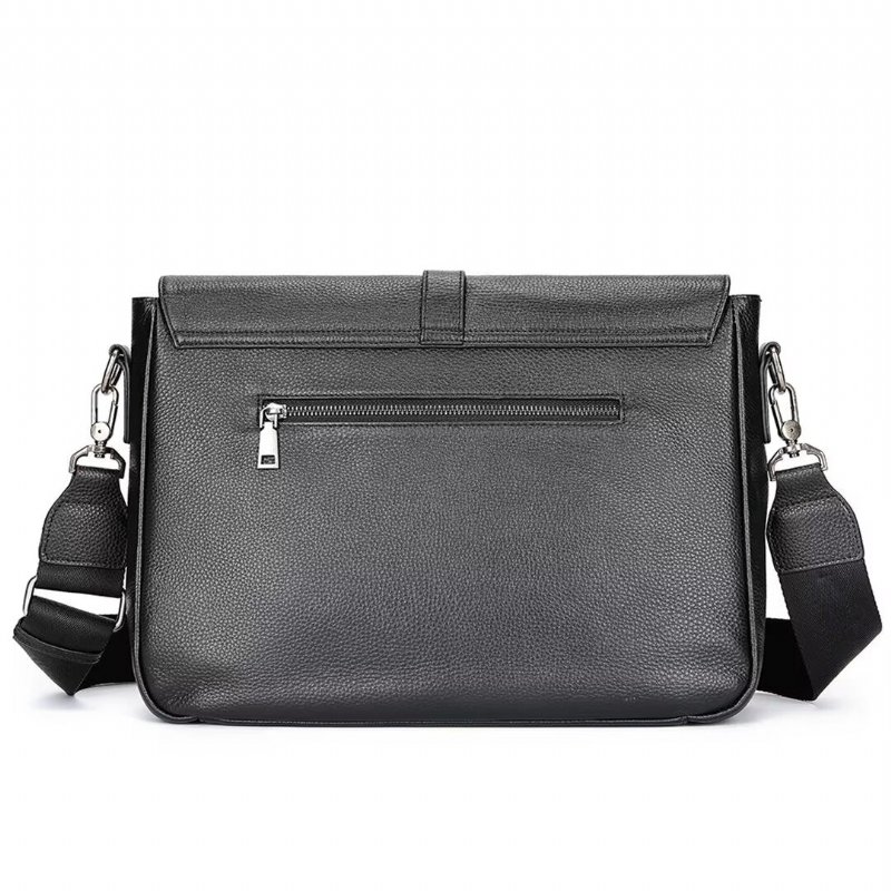 Pánske Tašky Cez Rameno Executive Elite Alligator Leather Bag - Čierna