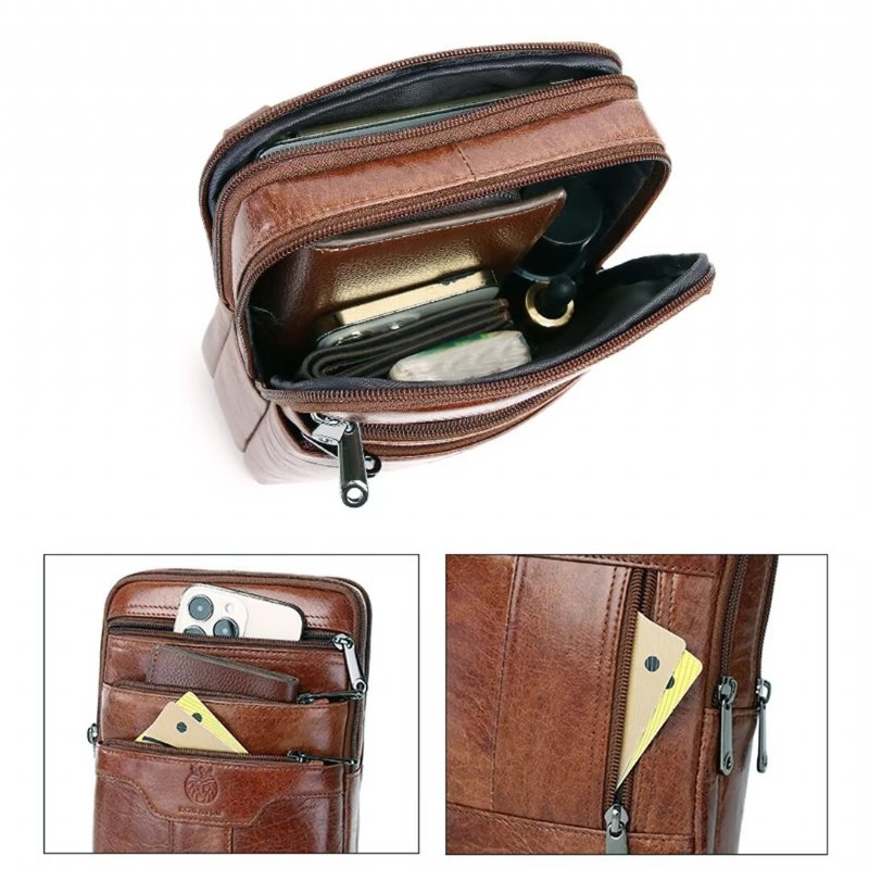 Pánske Tašky Cez Rameno Gallant Traveler Leather Tote - Čierna