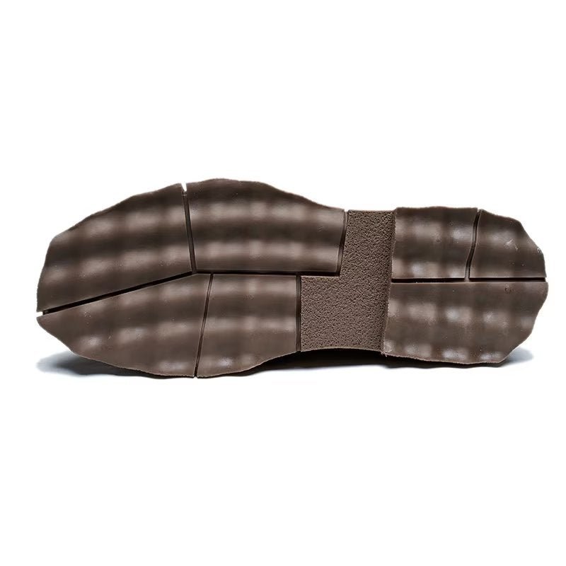 Pánske Čižmy Elegance Slip On Členkové - Káva